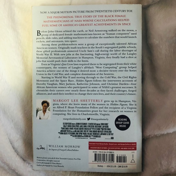 2/$10 Bundle - Hidden Figures paperback book - Picture 2 of 2